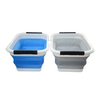 12L Foldable Silicone Bucket with Double Handle – Portable Waterproof Collapsible Water Pail for Outdoor, Car Wash & Fishing | OEM Custom
