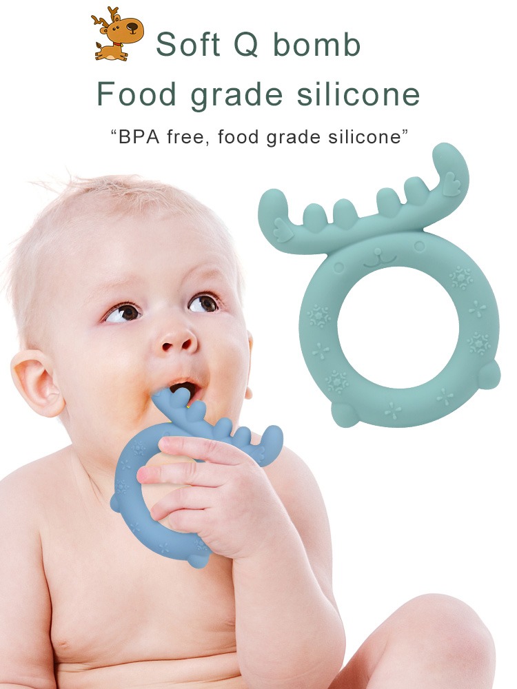 Elk Silicone Baby Teether Ring Multi-Point Gum Massager (12).jpg
