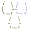 Shell Shape Silicone Toy Straps — 10-Shell Continuous Pattern, 0.6 cm Slim Cord, Continuous-Slide Double Buckle | Beige & Custom Colors, EN 12586 Declared, FDA & EN 71-3 Certified OEM Manufacturer