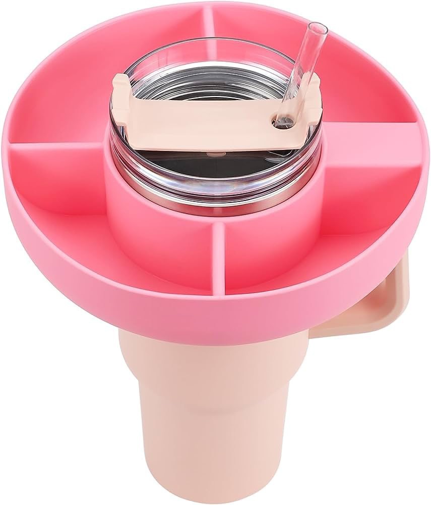 Custom Silicone Snack Tray for 40oz Handled Tumbler | Food-Grade OEM Manufacturer