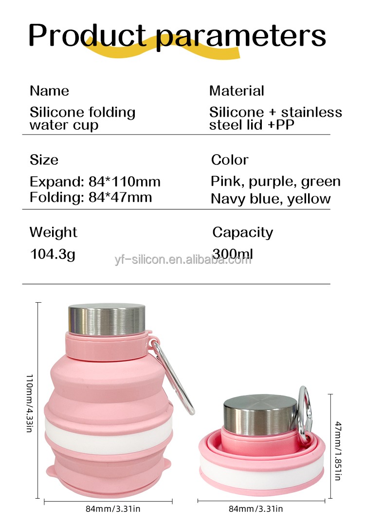 300ml Folding Silicone Water Bottle BPA-Free (2).jpg