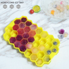 37-Cube Honeycomb Silicone Ice Tray with Lid – BPA Free Mini Ice Mold for Drinks, Custom OEM/ODM Available