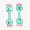 Silicone Strawberry Rattle Teether — Dual-End Bell Rattle Dumbbell Teething Toy