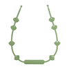 Shell Shape Silicone Toy Straps — 10-Shell Continuous Pattern, 0.6 cm Slim Cord, Continuous-Slide Double Buckle | Beige & Custom Colors, EN 12586 Declared, FDA & EN 71-3 Certified OEM Manufacturer