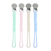 One-Piece Silicone Pacifier Clip Chain – 3 Styles, Anti-Drop Safety Clamp, BPA Free | OEM Wholesale