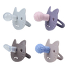 Custom Cat-Shaped Silicone Pacifier — Day & Night Dual-Head Design for Newborns 0-6m | EN 1400 & CPC Certified OEM