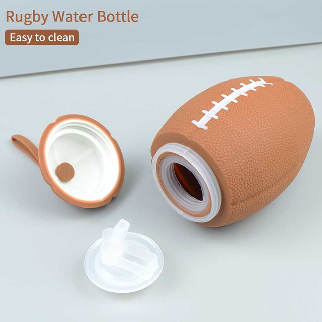  Rugby Silicone Water Bottle — Fan Club Merch, Drop-Proof & Custom-Branded